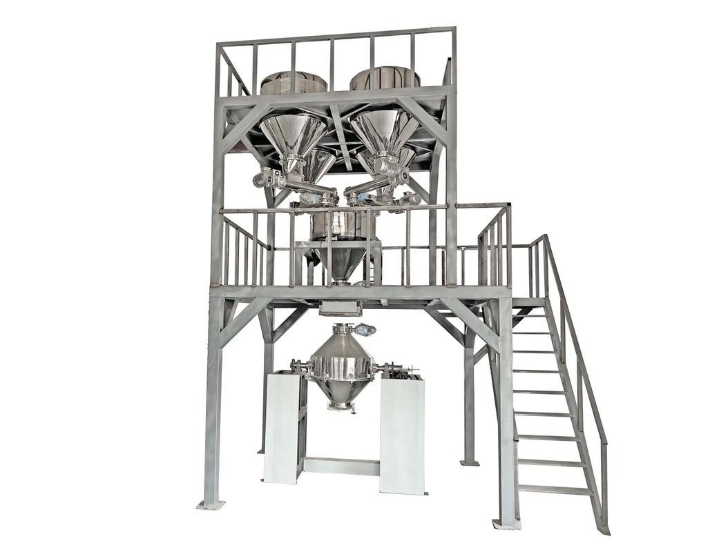 惠文機(jī)械預(yù)拌粉自動(dòng)配料秤配套全自動(dòng)混合機(jī)生產(chǎn)線 提升食品添加劑生產(chǎn)效率與精準(zhǔn)度